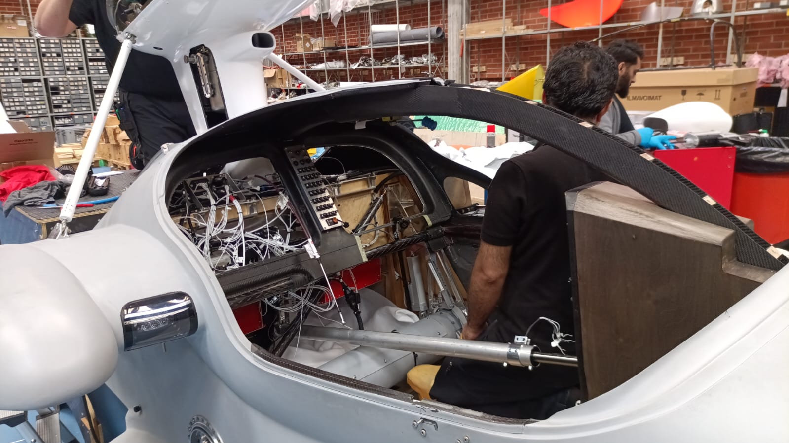 Aircraft is full of wires